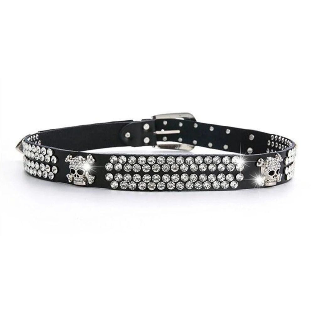 Ceinture à Strass en Cuir Femme Modèle Hokoupadia - La Ceinturerie