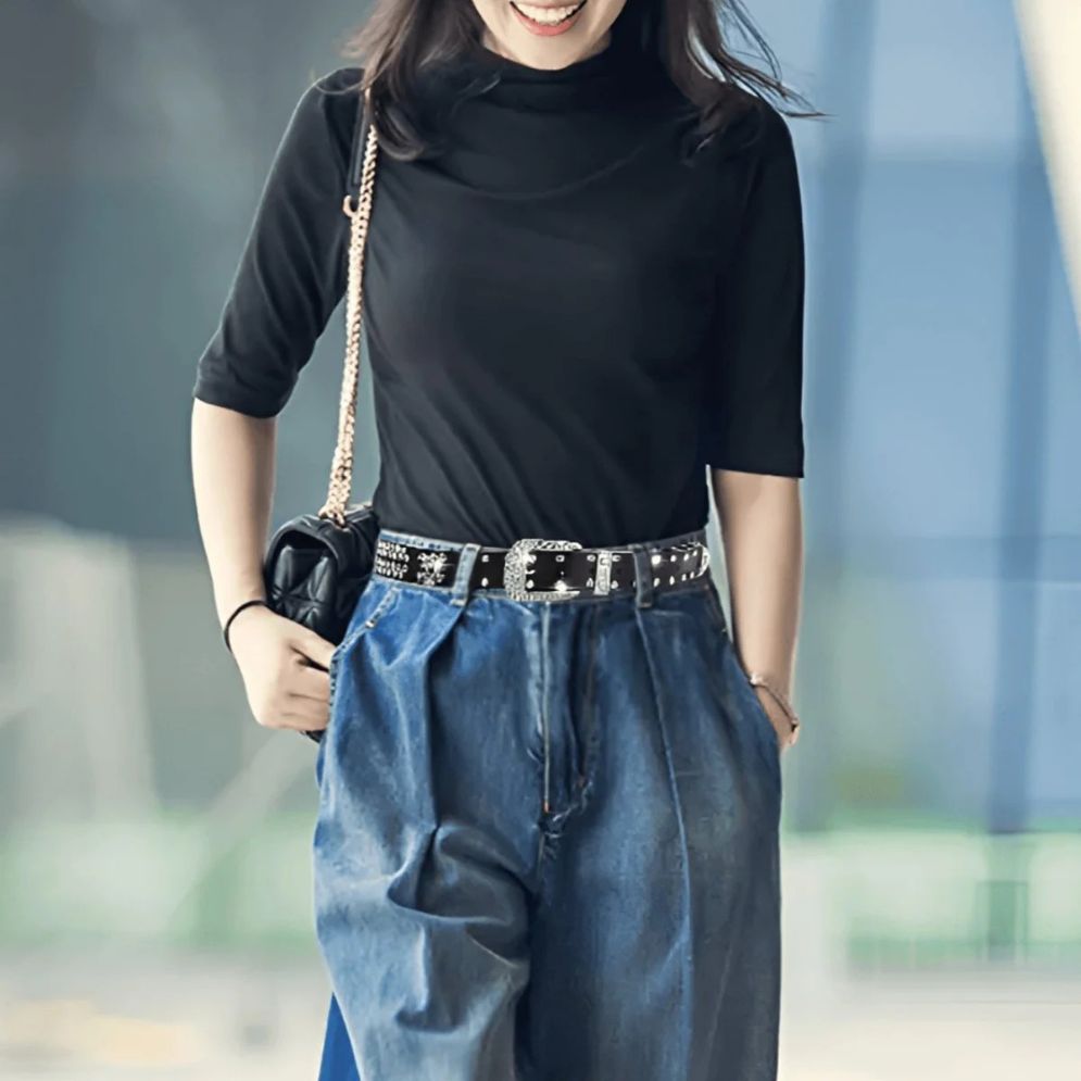 Ceinture à Strass en Cuir Femme Modèle Hokoupadia - La Ceinturerie