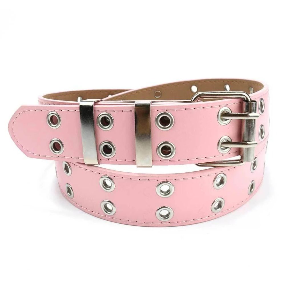 Ceinture Ajustable à Double Ardillon Fille ou Garçon Rose