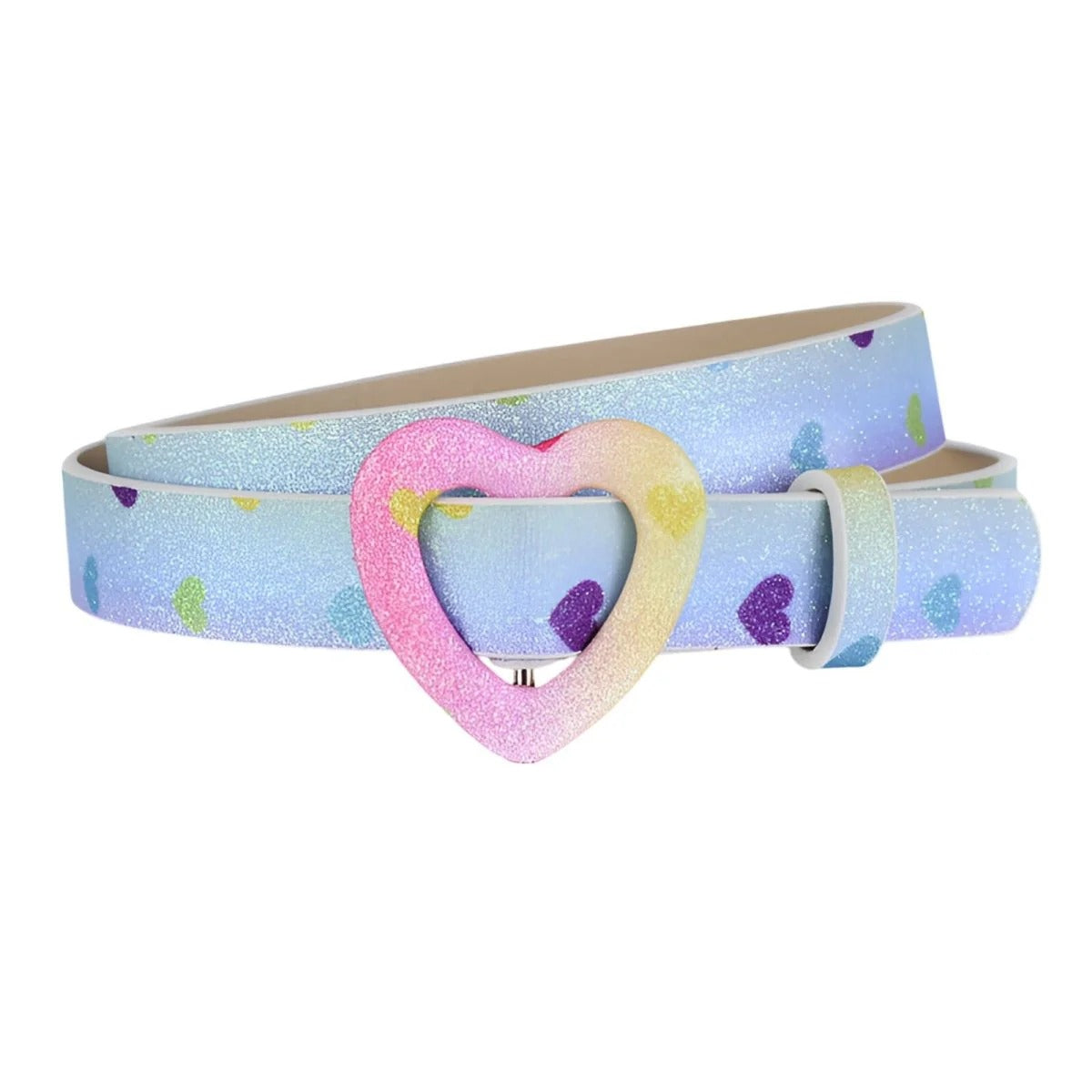 Ceinture en Simili Boucle Cœur Fille Modèle Bumble - La Ceinturerie