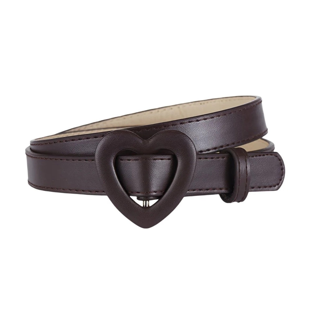 Ceinture en Simili Boucle Cœur Fille Modèle Bumble - La Ceinturerie