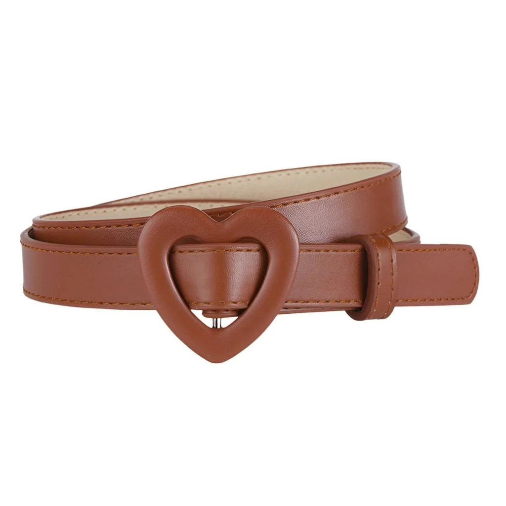 Ceinture en Simili Boucle Cœur Fille Modèle Bumble - La Ceinturerie