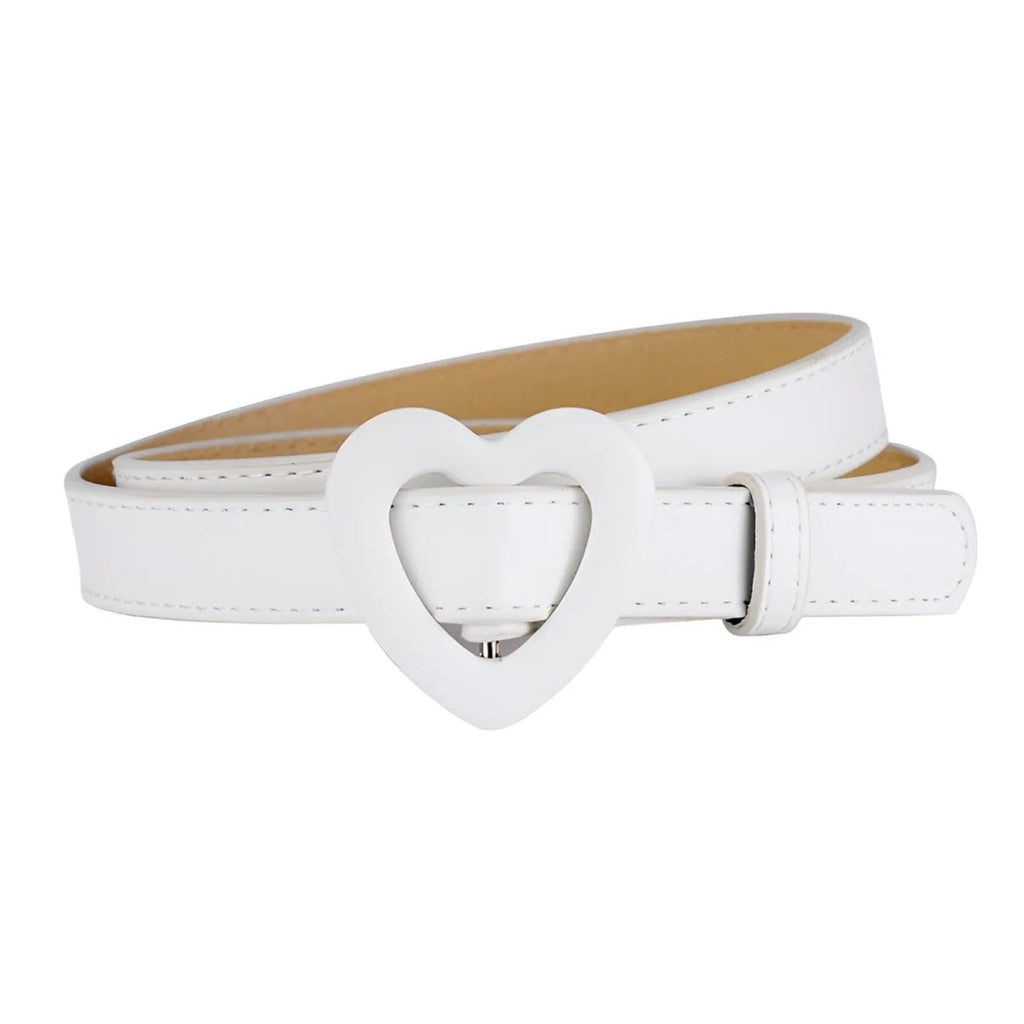 Ceinture en Simili Boucle Cœur Fille Modèle Bumble - La Ceinturerie