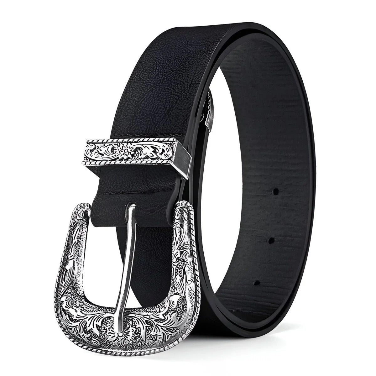 Ceinture Enfant Ajustable pour Fille ou Garçon en Simili Vegan Boucle Western Modèle Timy