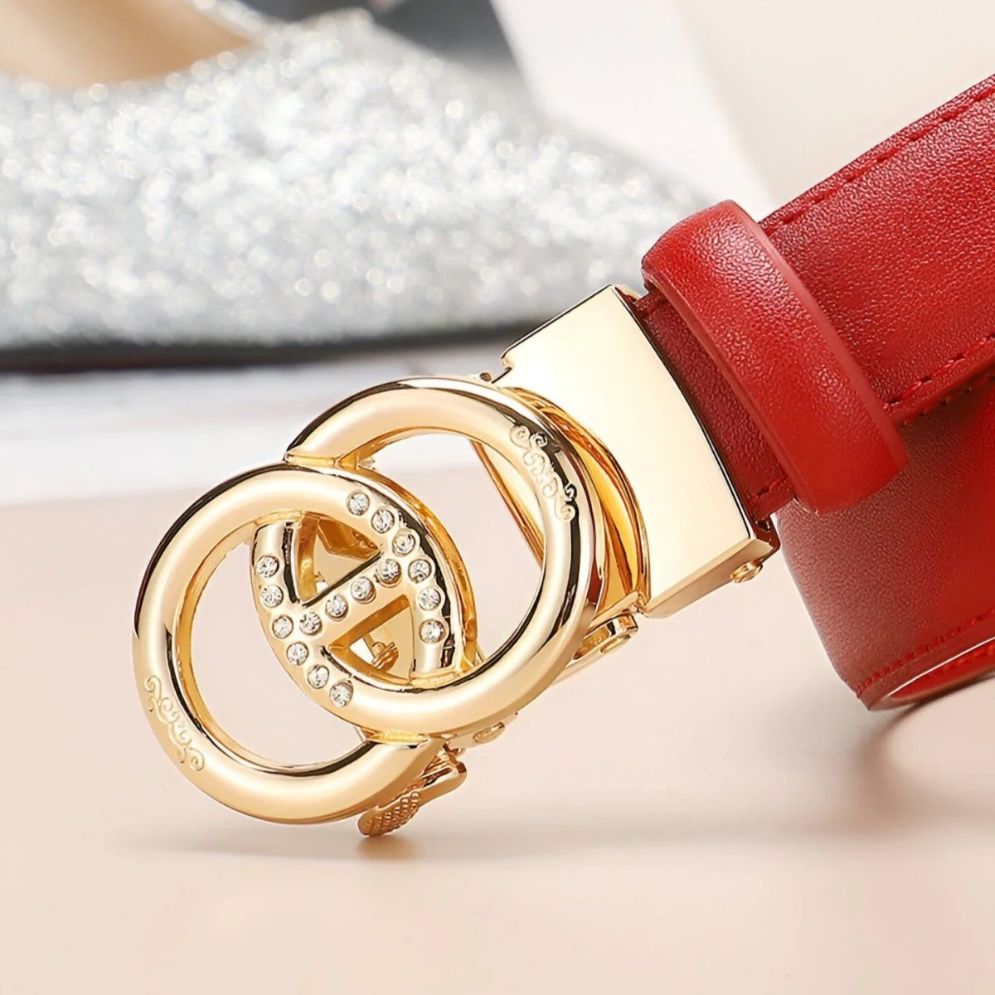 Ceinture Automatique Cuir Boucle Anneaux Modèle Mila - La Ceinturerie