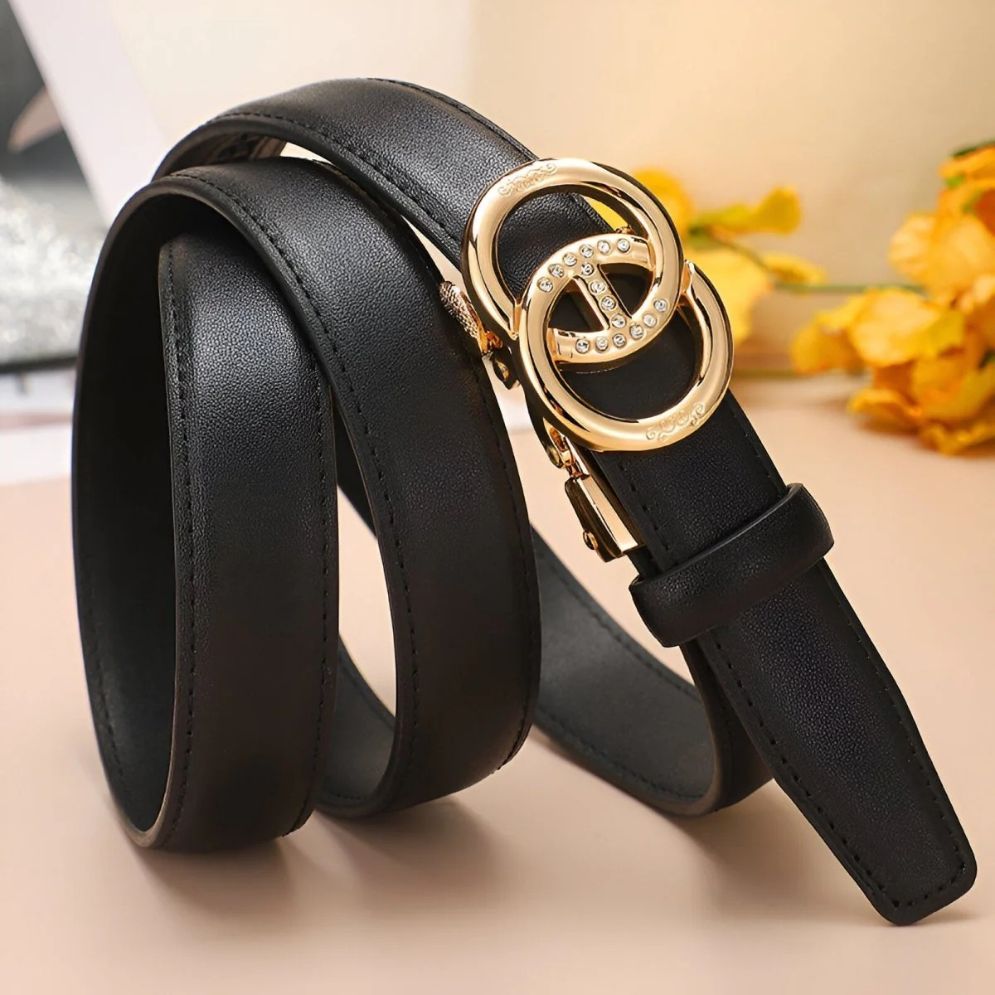 Ceinture Automatique Cuir Boucle Anneaux Modèle Mila - La Ceinturerie