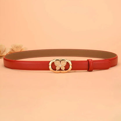Ceinture Automatique Cuir Boucle Papillon Modèle Anni - La Ceinturerie