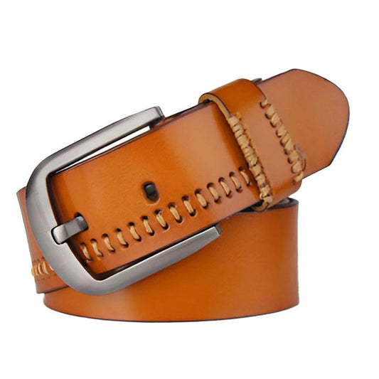 Ceinture Coutures Apparentes Cuir Homme Modèle Injia - La Ceinturerie