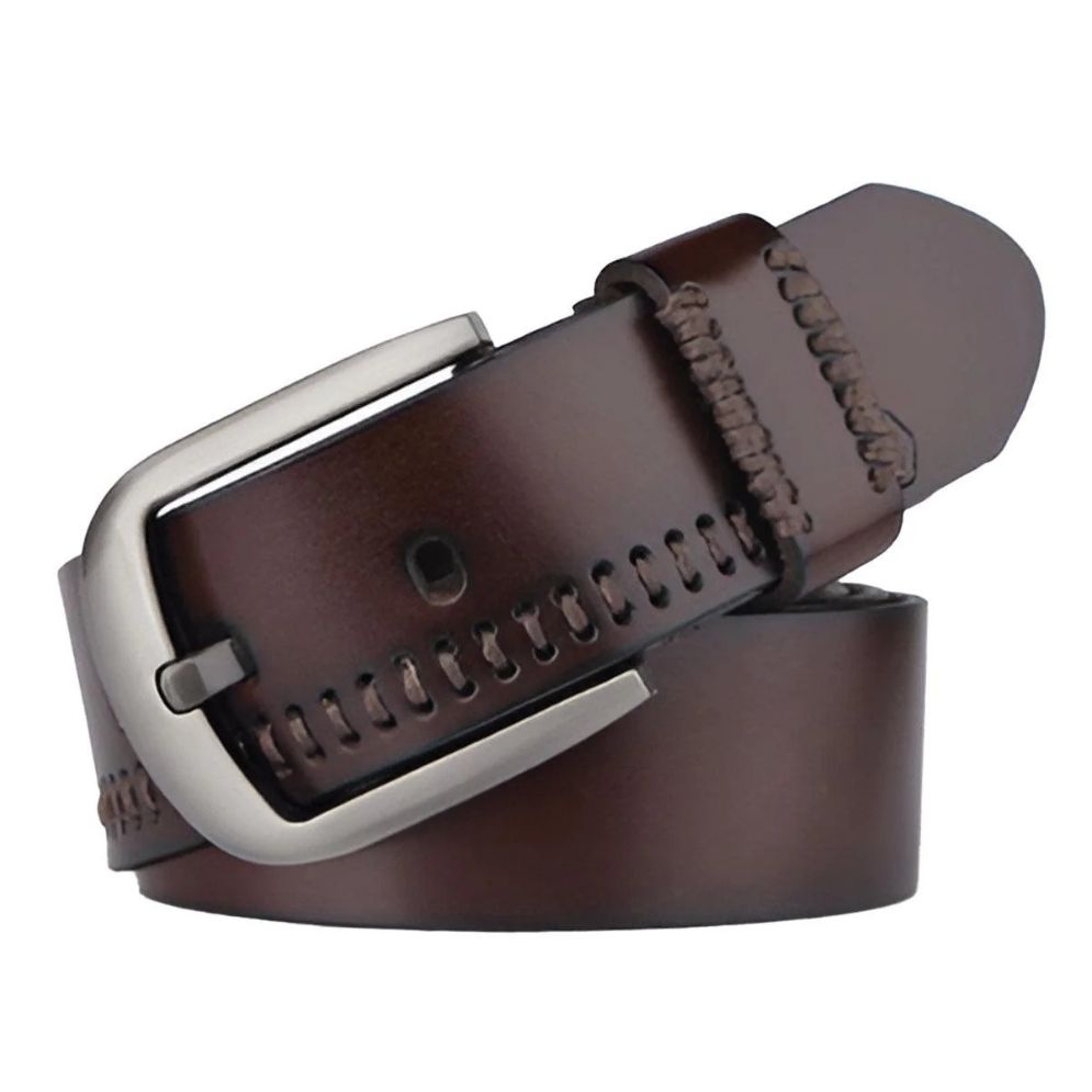 Ceinture Coutures Apparentes Cuir Homme Modèle Injia - La Ceinturerie