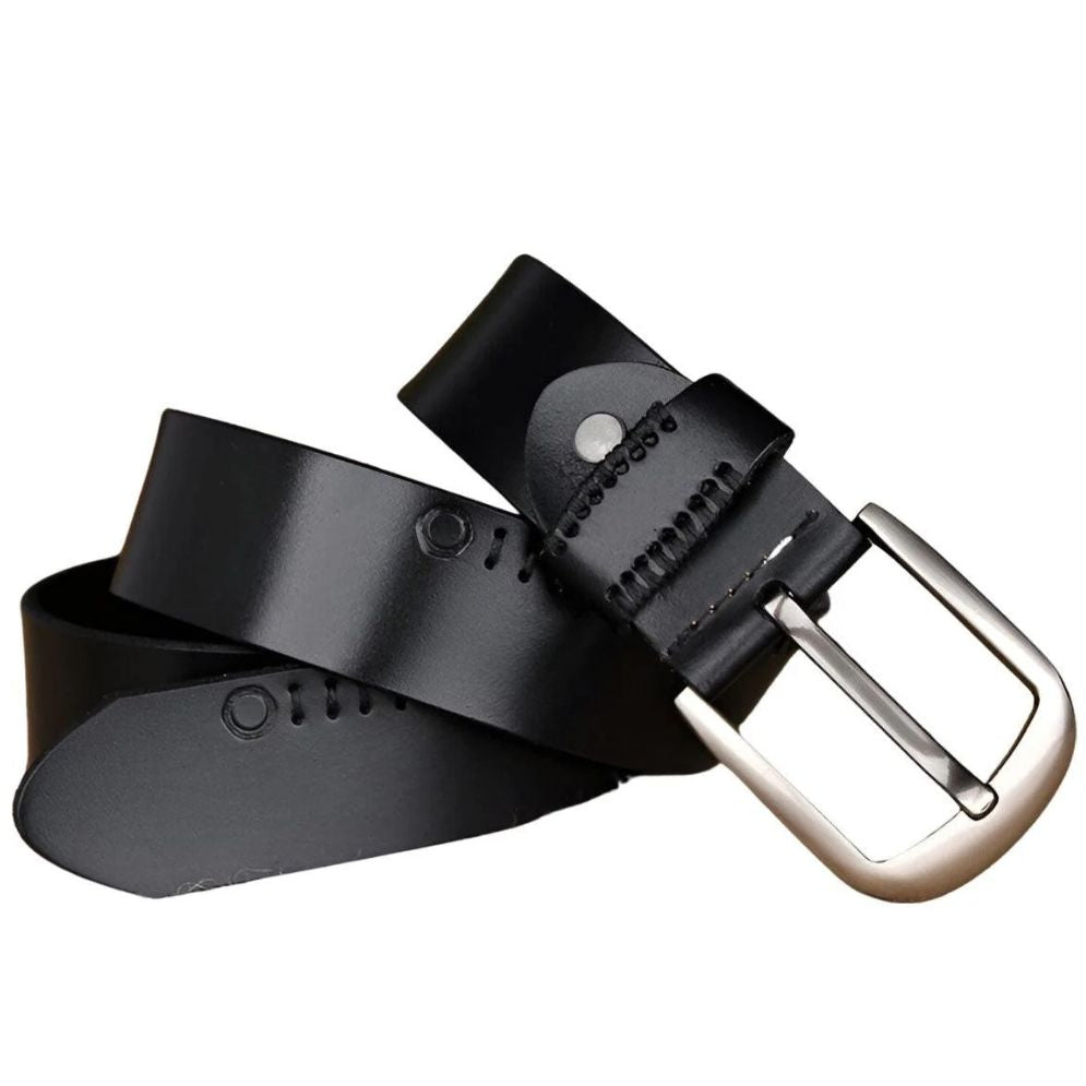 Ceinture Coutures Apparentes Cuir Homme Modèle Injia - La Ceinturerie