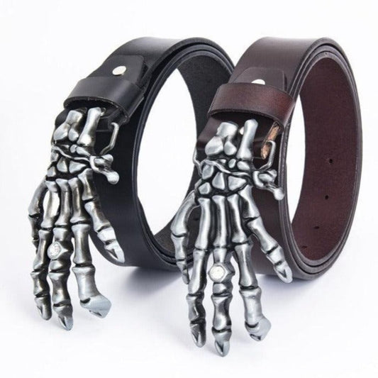 Ceinture avec Main de Squelette Modèle Misho - La Ceinturerie