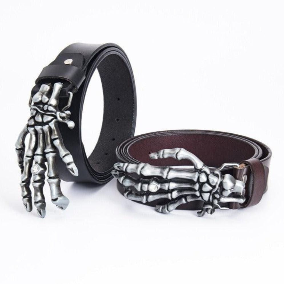 Ceinture avec Main de Squelette Modèle Misho - La Ceinturerie