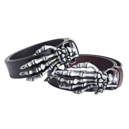 Ceinture avec Main de Squelette Modèle Misho - La Ceinturerie