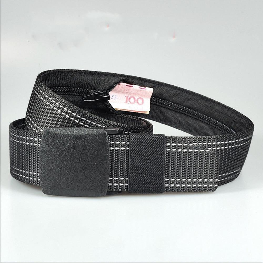 Ceinture Cache Billets Nylon pour Homme Modèle Tengiz - La Ceiturerie