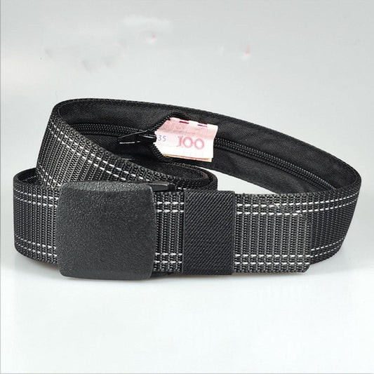 Ceinture Cache Billets Nylon pour Homme Modèle Tengiz - La Ceiturerie