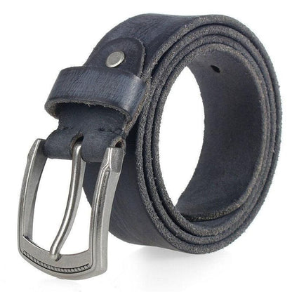 Ceinture Casual en Cuir Aspect Usé pour Homme Modèle Gaëtan - La Ceinturerie