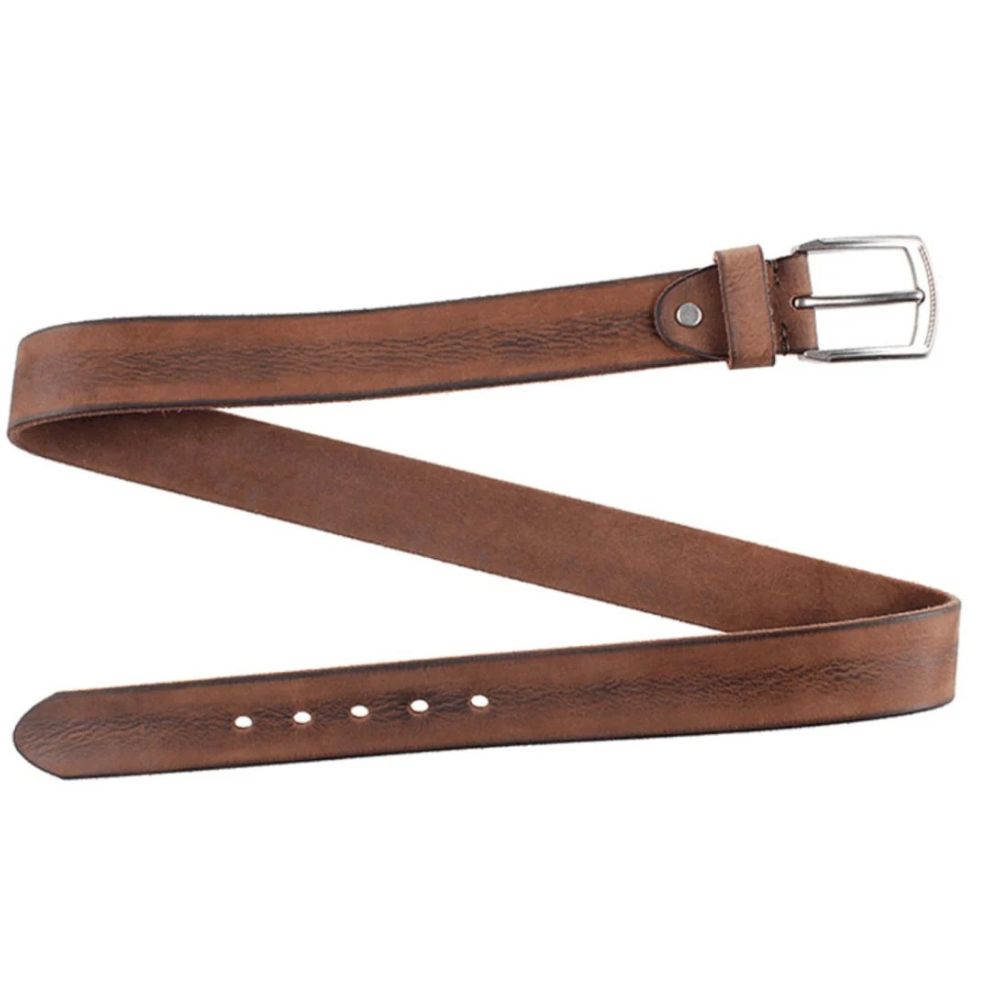 Ceinture Casual en Cuir Aspect Usé pour Homme Modèle Gaëtan - La Ceinturerie