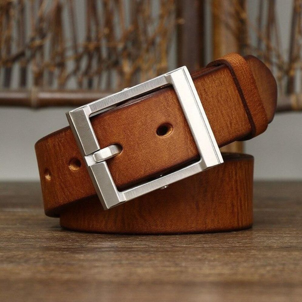 Ceinture Casual en Cuir pour Homme Modèle Anil - La Ceinturerie

