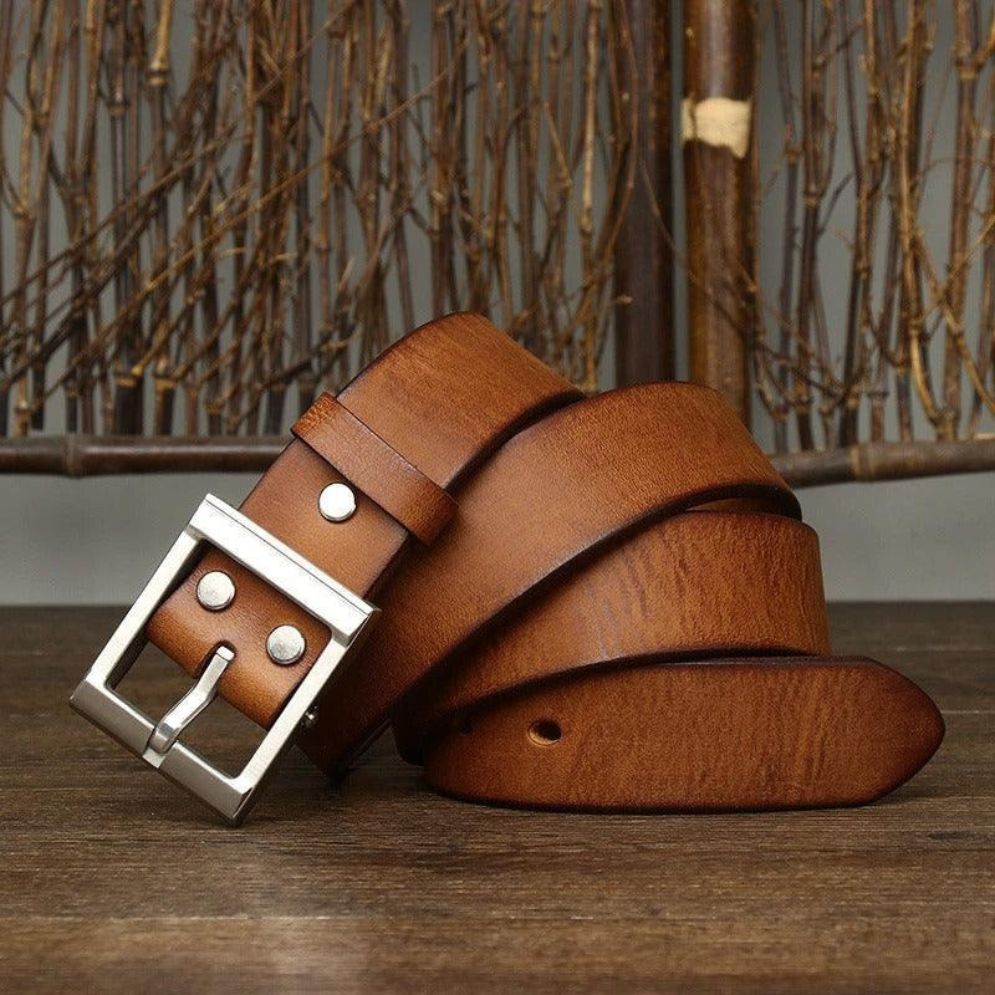 Ceinture Casual en Cuir pour Homme Modèle Anil - La Ceinturerie
