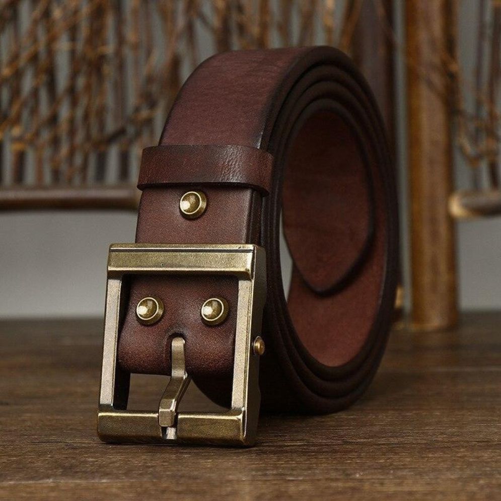 Ceinture Casual en Cuir pour Homme Modèle Anil - La Ceinturerie
