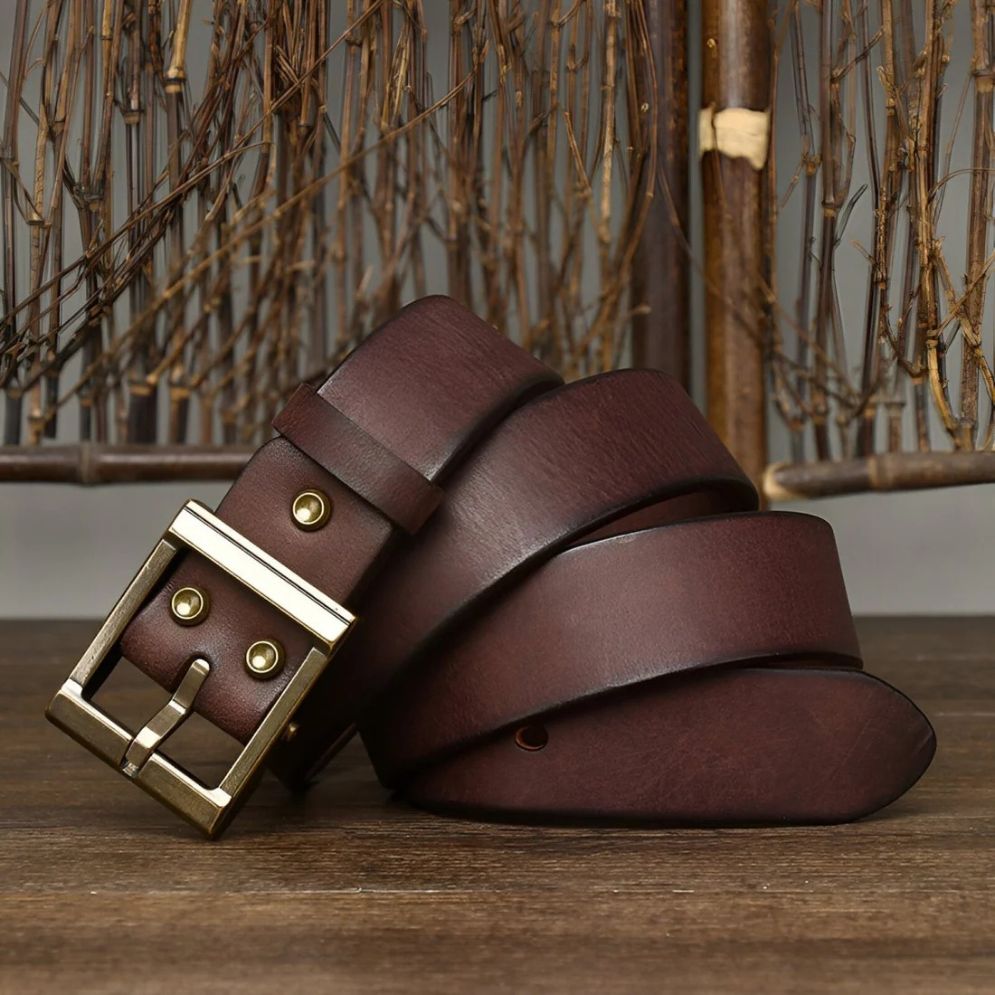 Ceinture Casual en Cuir pour Homme Modèle Anil - La Ceinturerie
