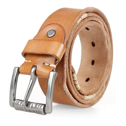 Ceinture Casual en Cuir pour Homme Modèle Baptiste - La Ceinturerie
