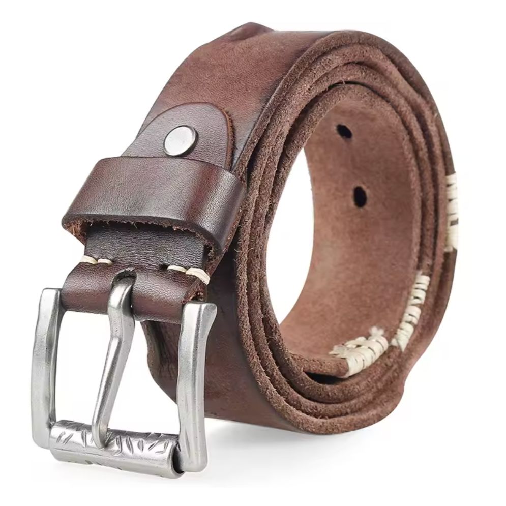 Ceinture Casual en Cuir pour Homme Modèle Baptiste - La Ceinturerie
