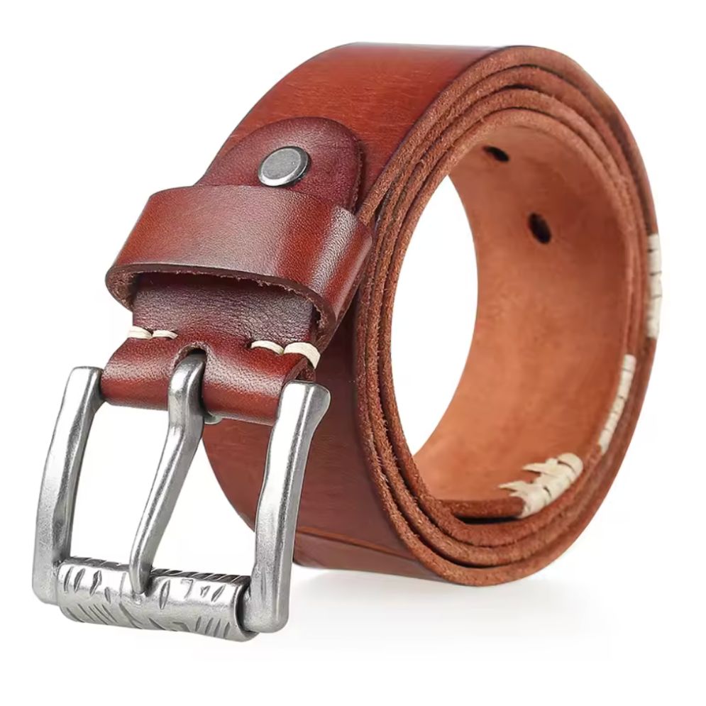 Ceinture Casual en Cuir pour Homme Modèle Baptiste - La Ceinturerie

