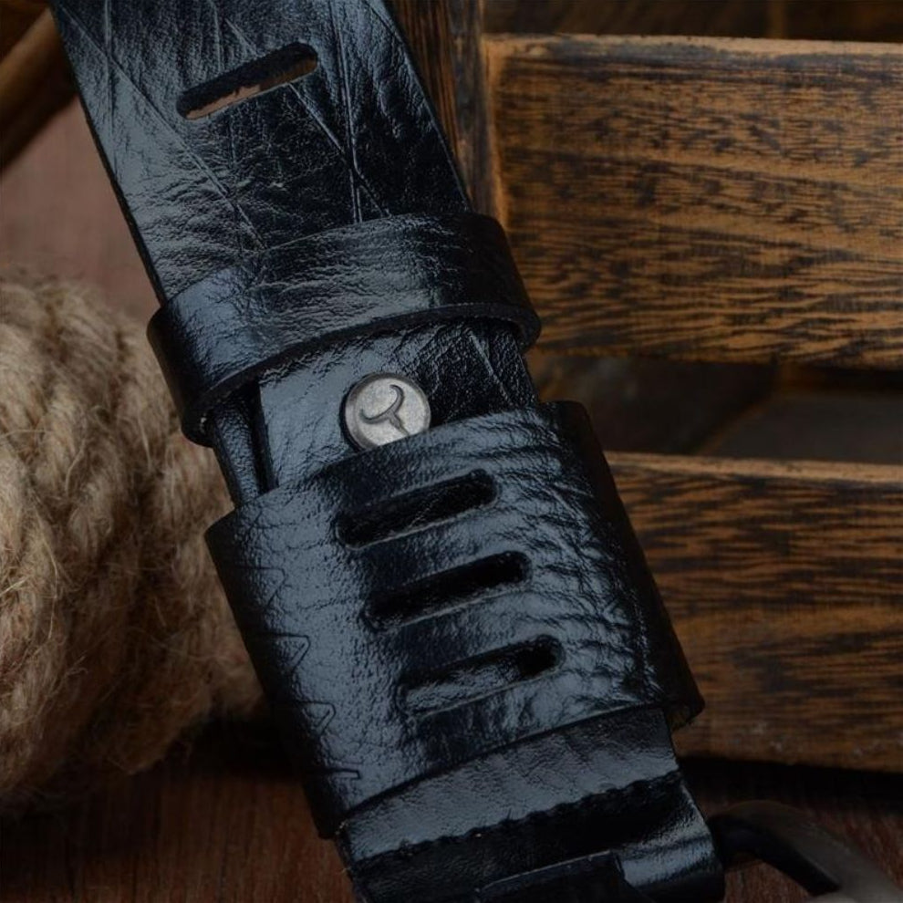 Ceinture Casual en Cuir pour Homme Modèle Kacper - La Ceinturerie
