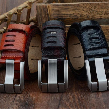 Ceinture Casual en Cuir pour Homme Modèle Kacper - La Ceinturerie
