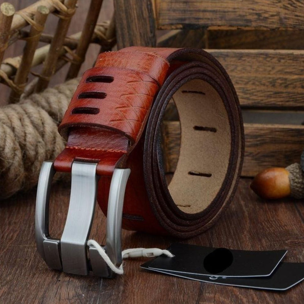 Ceinture Casual en Cuir pour Homme Modèle Kacper - La Ceinturerie
