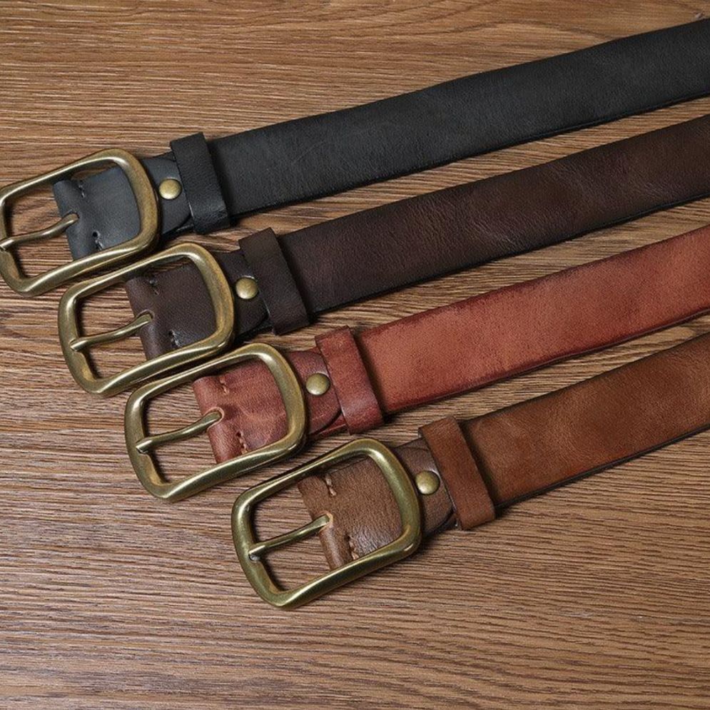 Ceinture Casual en Cuir pour Homme Modèle Mark - La Ceinturerie