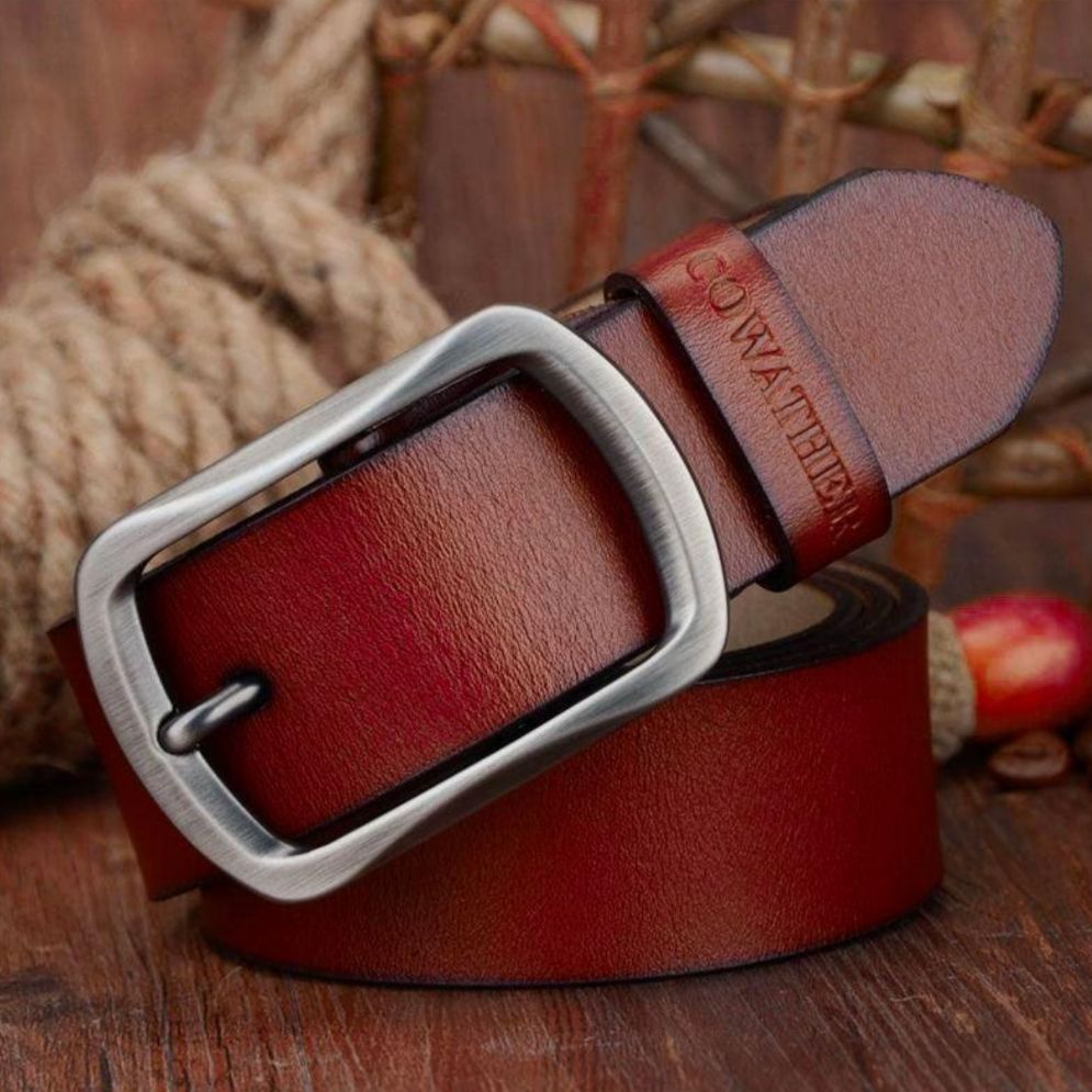Ceinture Casual en Cuir pour Homme Modèle Tesauro - La Ceinturerie