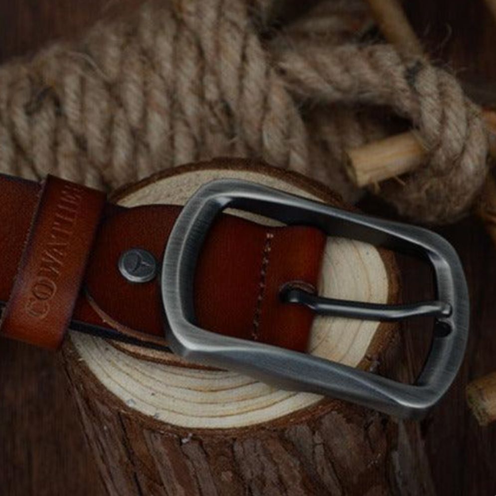 Ceinture Casual en Cuir pour Homme Modèle Tesauro - La Ceinturerie