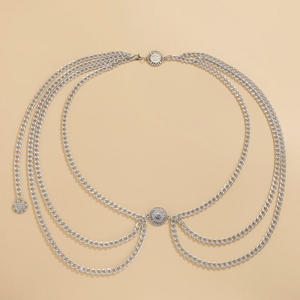 Ceinture Chaîne pour Femme Modèle Ara  Argentée
