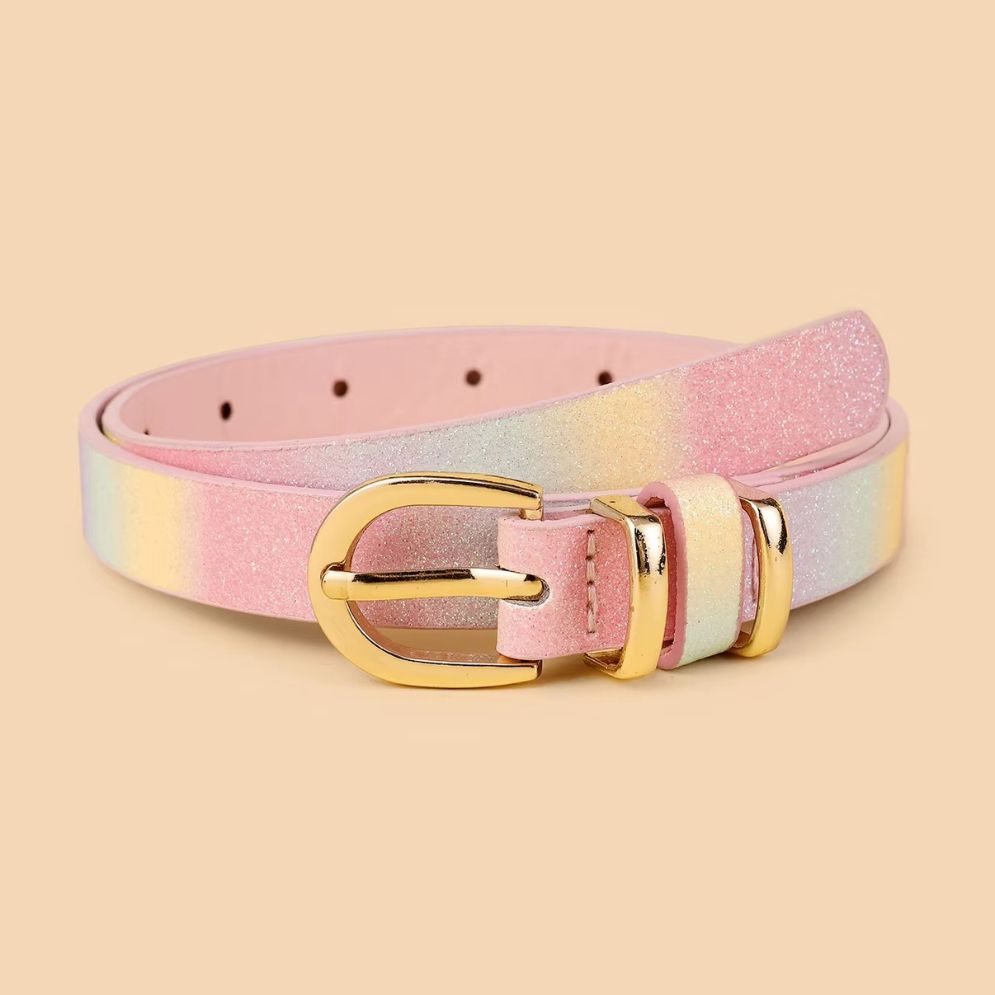 Ceinture Chic et Fine pour Fille en Simili Rose