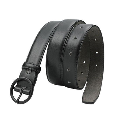 Ceinture Femme Boucle Ronde Grande Taille Modèle Abby - La Ceinturerie
