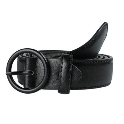 Ceinture Femme Boucle Ronde Grande Taille Modèle Abby - La Ceinturerie

