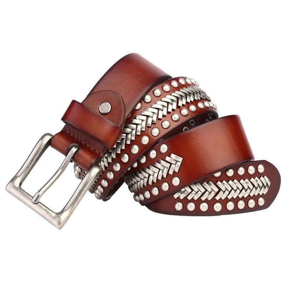 fCeinture Cloutée avec Chevrons Modèle Saanvi - La Ceinturerie
