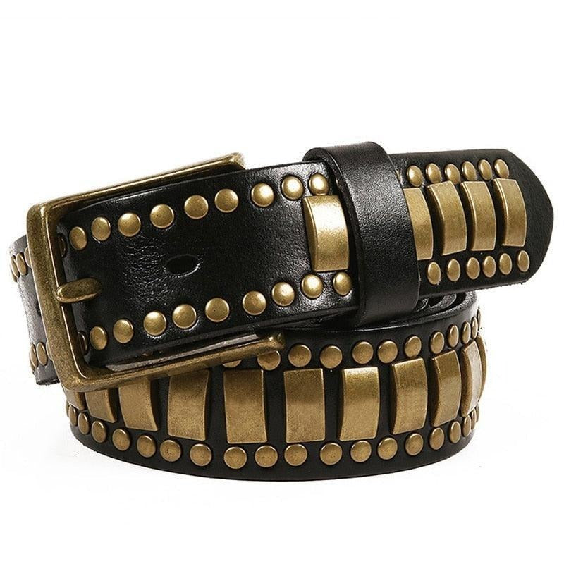 Ceinture Cloutée ou Homme Modèle Aakash - La Ceinturerie


