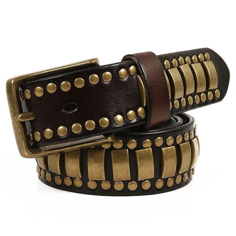 Ceinture Cloutée ou Homme Modèle Aakash - La Ceinturerie
