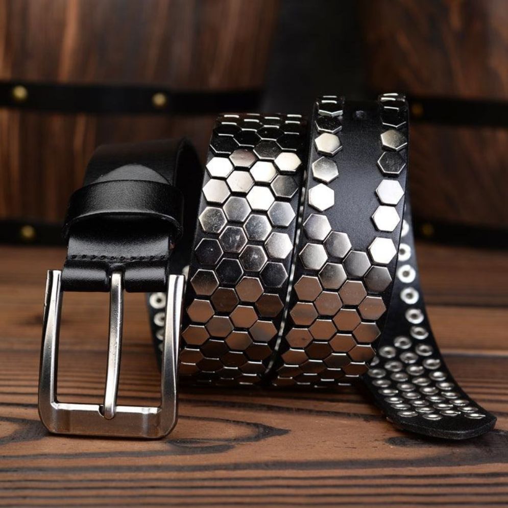 Ceinture Cloutée pour Femme ou Homme Modèle Amara - La Ceinturerie