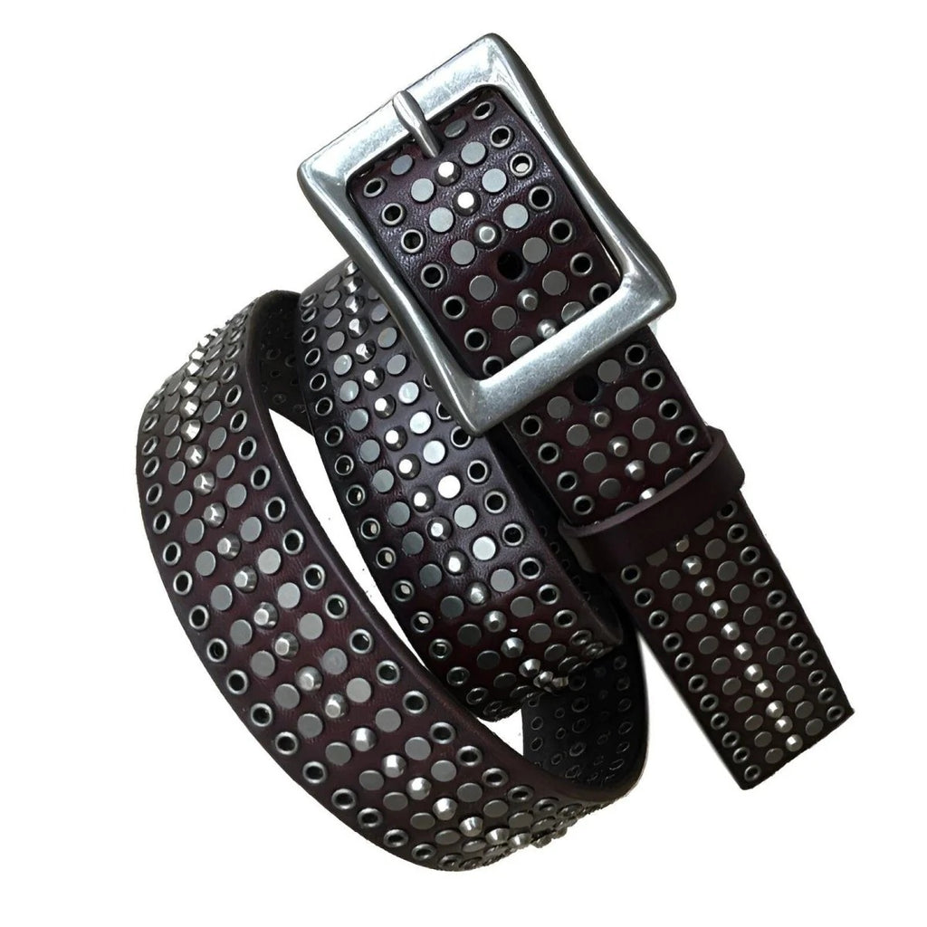 Ceinture Cloutée pour Femme ou Homme Modèle Sabah  Noire