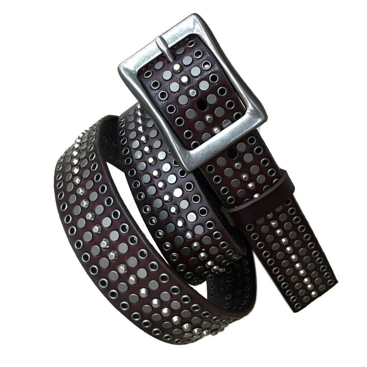 Ceinture Cloutée pour Femme ou Homme Modèle Sabah  Noire