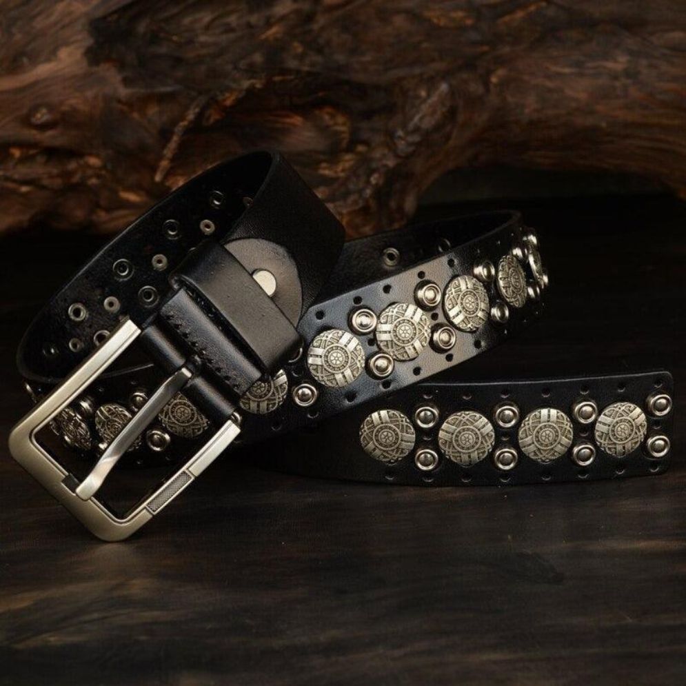 Ceinture Cloutée pour Homme Modèle Murtaz - La Ceinturerie
