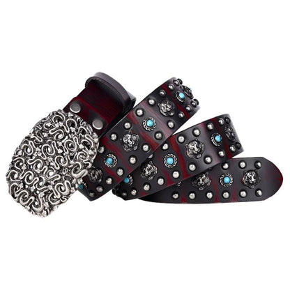 Ceinture Cloutée Serpents & Tigres Modèle Culni