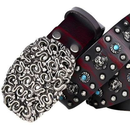 Ceinture Cloutée Serpents & Tigres Modèle Culni