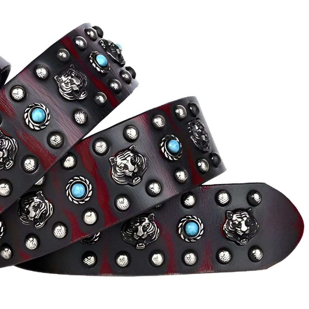Ceinture Cloutée Serpents & Tigres Modèle Culni