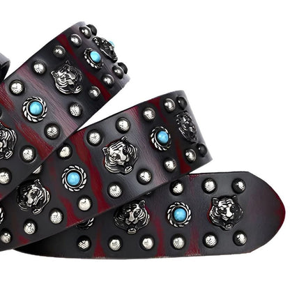 Ceinture Cloutée Serpents & Tigres Modèle Culni