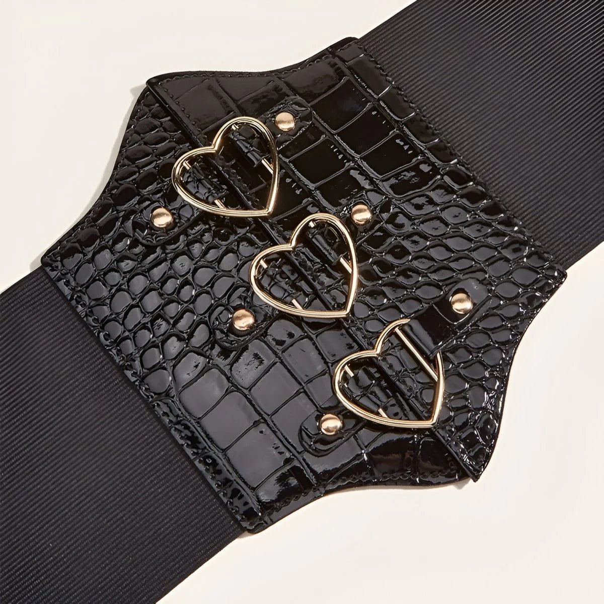 Ceinture Corset Boucle Forme Cœur Modèle Leopolda - La Ceinturerie
